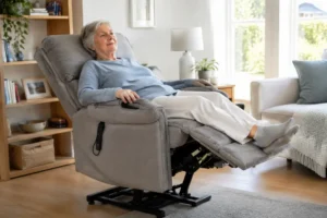 Un fauteuil releveur 2 moteurs offre un confort optimal grâce à ses réglages indépendants.